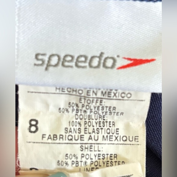 Speedo endurance women’s one 1 piece bathing swim suit Sz 8 - Picture 7 of 7